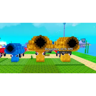 🔥3x Mutated Shroombino Diamond-Gold (1.5kg-2.7kg)🔥Cheapest/Instant - Plants vs Brainrots