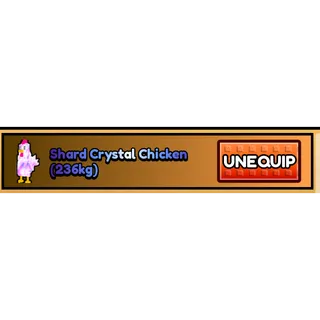 🔥Shard Crystal Chicken (236kg) - Steal a Chicken🔥
