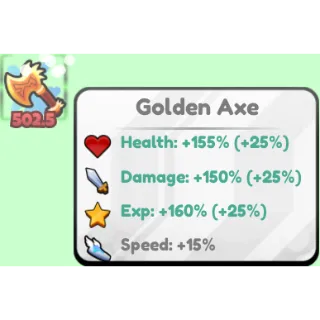 🔥Golden Axe 502.5 OG Relic🔥Cheapest/Instant - Brainrot Evolution