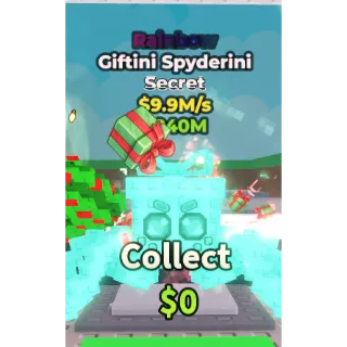 🔥Giftini Spyderini (Rainbow) [9.9M/s]🔥Cheapest/Instant - Steal a Brainrot