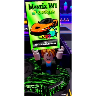 🔥Mavrix W1 (Matrix) (Primordial) (Serial #387) | - Dream Car Collection🔥