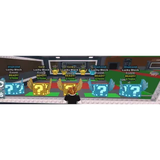 🔥5x Gold and 5x Diamond Secret Lucky Blocks🔥Cheapest/Instant - Steal a Brainrot