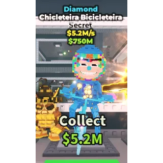 🔥Chicleteira Bicicleteira (Diamond) [5.2M/s]🔥Cheapest/Instant - Steal a Brainrot