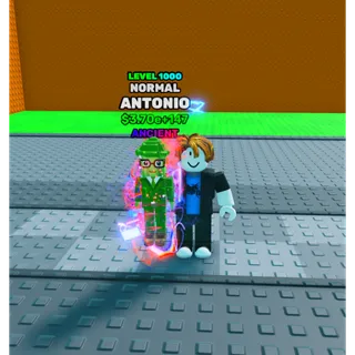 🔥Antonio | NORMAL | Ancient | Level 1000 MAX - Swing Obby For Brainrots🔥