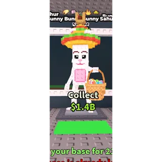 🔥Bunny Bunny Bunny Sahur (5 Traits) [45M/s]🔥Cheapest/Instant - Steal a Brainrot