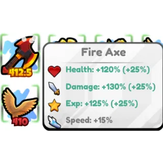 🔥Fire Axe 412.5 Relic🔥Cheapest/Instant - Brainrot Evolution