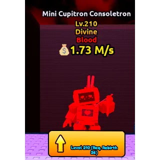 🔥Mini Cupitron Consoletron (Blood) (Divine) LVL 210🔥Cheapest/Instant - Escape Tsunami For Brainrots!