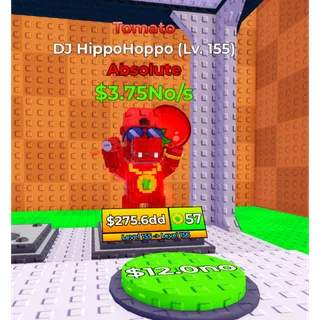 🔥DJ HippoHoppo Tomato | Absolute | LVL 155🔥Cheapest/Instant - Cut Grass For Brainrots