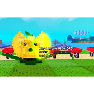 🔥King Limone Gold-Neon 880k DPS (info in description) 🔥Cheapest/Instant - Plants vs Brainrots