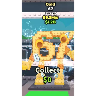 🔥67 (Gold) [9.3M/s]🔥Cheapest/Instant - Steal a Brainrot