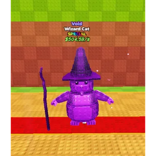🔥Wizard Cat (Fuse) Wizard Cat (🌀Void🌀) (504.5B/s) - Be a Lucky Block🔥
