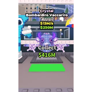 🔥Bombardiro Vaccariro (Crystal) [13M/s] - Steal a Brainrot🔥
