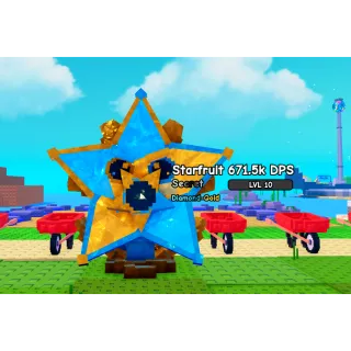 🔥Starfruit Diamond-Gold (671.5k DPS) (3kg)🔥Cheapest/Instant - Plants vs Brainrots