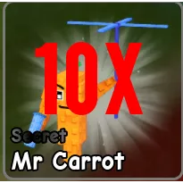🔥10x Mr Carrot Plants - Random🔥Cheapest/Instant - Plants vs Brainrots