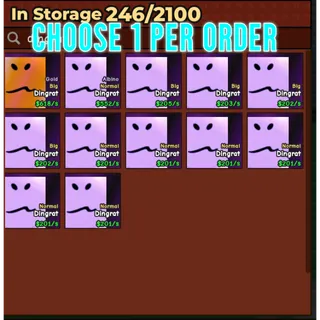 🔥Choose 1 Per Order | Secret | Dingrat | Big - Catch And Tame🔥