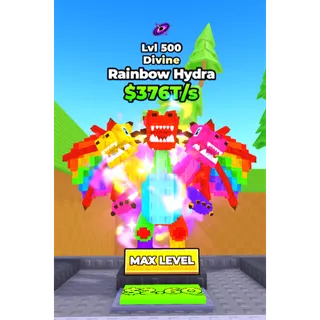 🔥Rainbow Hydra (🌌Galaxy🌌) (Divine) (LVL 500 MAX) (376T/s) - Skateboard for Brainrots🔥
