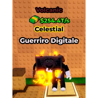 🔥Guerriro Digitale (🌋Volcanic🌋) (254.4T/s) - Kick a Lucky Block🔥