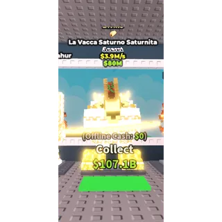 🔥La Vacca Saturno Saturnita (Divine+Taco) [3.9M/s]🔥Cheapest/Instant - Steal a Brainrot