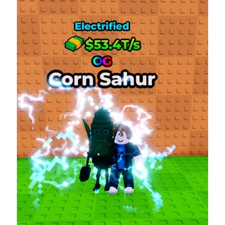 🔥Corn Sahur (⚡Electrified⚡) (53.4T/s) - Kick a Lucky Block🔥