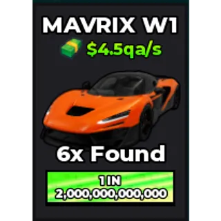 🔥Mavrix W1 (Primordial) (4.5qa/s) | - Dream Car Collection🔥