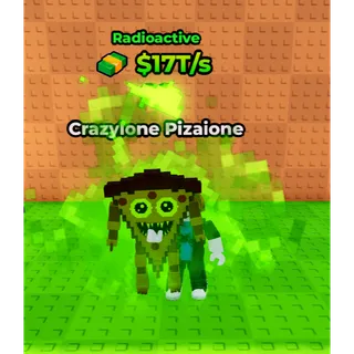 🔥Crazylone Pizaione (Radioactive) (17T/s) (LVL 73) - Kick a Lucky Block🔥