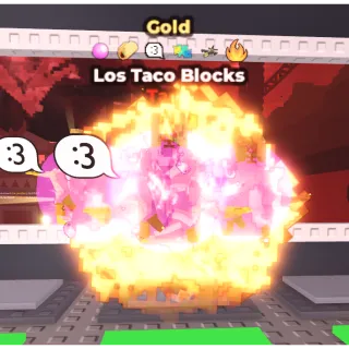 🔥Los Taco Blocks (Gold+6 Traits) RARE🔥Cheapest/Instant - Steal a Brainrot