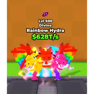 🔥13x Rainbow Hydra (Galaxy) (Divine) (LVL 500 MAX) (628T/s) - Skateboard for Brainrots🔥