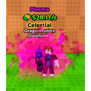 🔥Dragonfrutina Dolphinita (Plasma) (28.1T/s) (LVL 75 MAX) - Kick a Lucky Block🔥