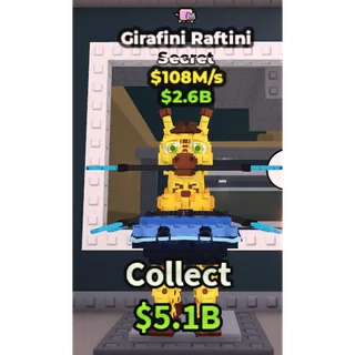🔥Girafini Raftini (Nyan) [108M/s] - Steal a Brainrot🔥