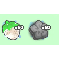 🔥50x White Strawberry and 50x Dark Fruit🔥Cheapest/Instant - Brainrot Evolution