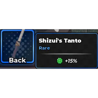 🔥Shizui's Tanto (Back Gear) - Anime Dice🔥