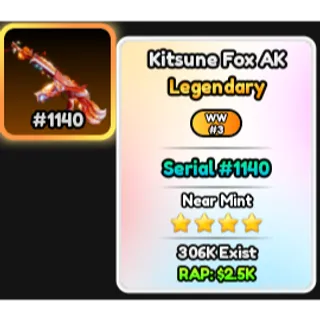 🔥Kitsune Fox AK (Serial #1140) - Hypershot🔥