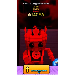 🔥Colossal Grappellino D'Oro (Blood) (Divine) LVL 210🔥Cheapest/Instant - Escape Tsunami For Brainrots!