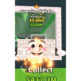 🔥Guerriro Digitale (Fire) [$3.3M/s]🔥Cheapest/Instant - Steal a Brainrot
