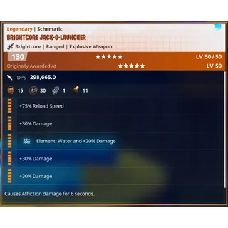 Fortnite: Save The World - Water Jack-O-Launcher Schematic 