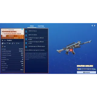 Fortnite: Save The World - No Element Affliction Crit Demon Deathray