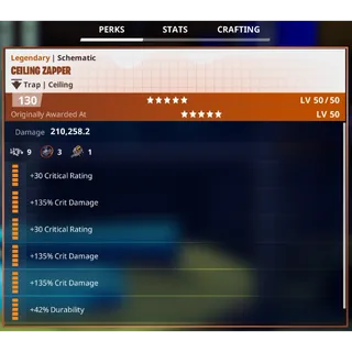 Fortnite: Save The World - Crit Ceiling Zapper Schematic