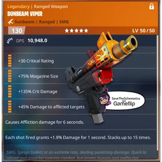 Fortnite: Save The World Schematic - No Element Viper