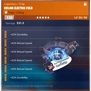 Fortnite: Save The World Schematic - 4x Reload Ceiling Electric Field 