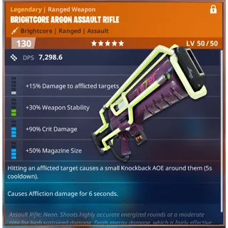 Fortnite: Save The World Schematic - AOE Argon Assault Rfile