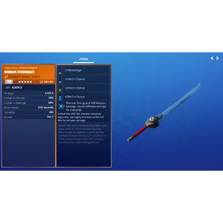 Fortnite: Save The World - Affliction Critsplosion Stormblade