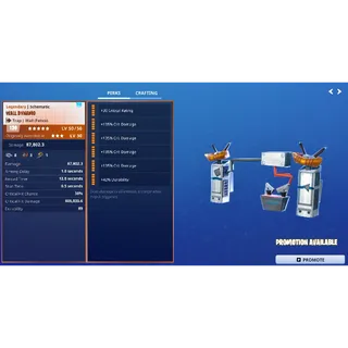 Fortnite: Save The World - Crit Wall Dynamo Schematic