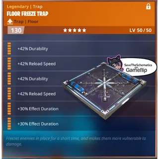 Fortnite: Save The World Schematic - 2x Reload Speed / 2x Effect Duration Floor Freeze Trap 