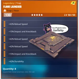 Fortnite: Save The World Schematic - 3x Reload Floor Launcher