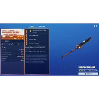 Fortnite: Save The World - Affliction Chain on Elim Vacuum Tube Spear Schematic