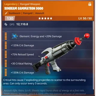 Fortnite: Save The World Schematic - Gammatron 9000
