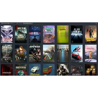 Steam Offline Account 340 Games included