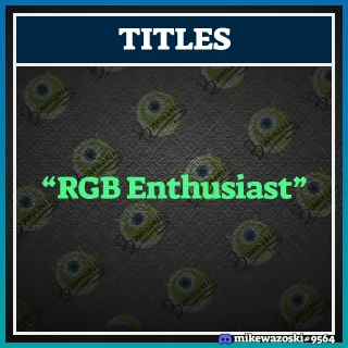 Brawlhalla RGB Enthusiast Title
