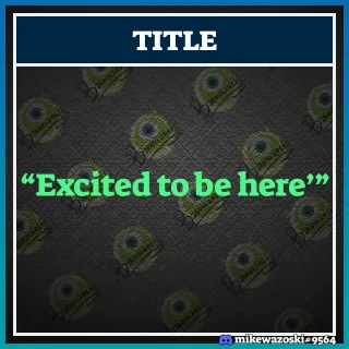 Brawlhalla "Excited to be here" Title