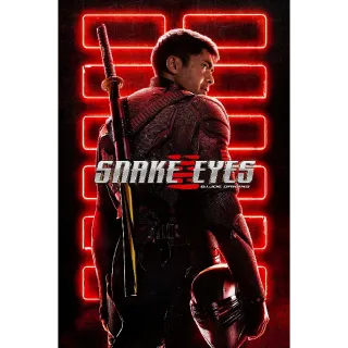 Snake Eyes: G.I. Joe Origins 4K iTunes or HDX Vudu/FAH